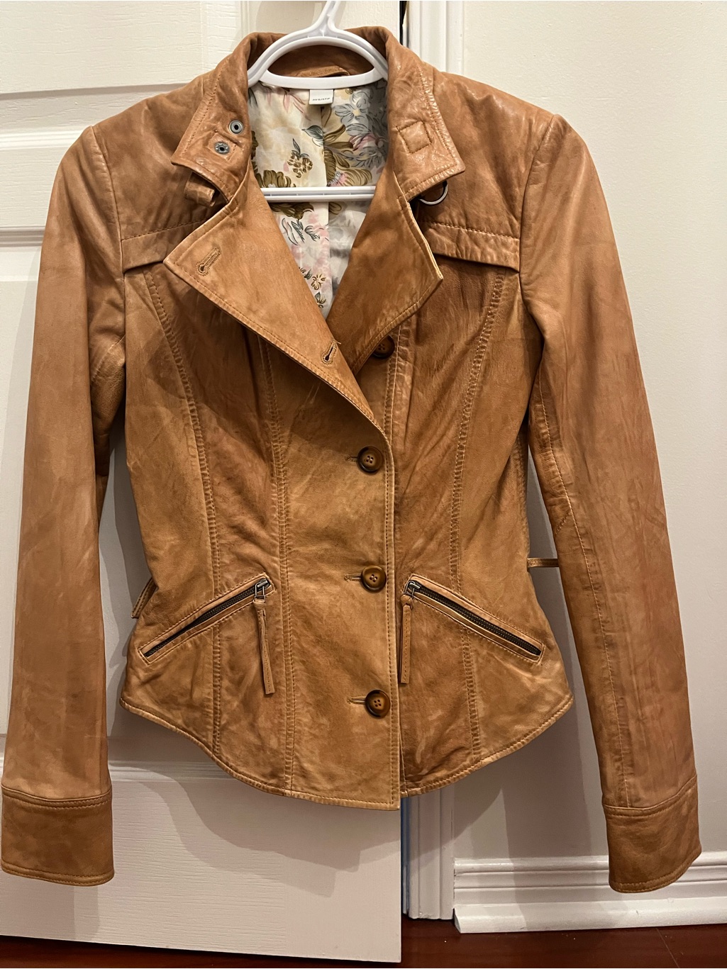 Danier- Women's Tan Leather Jacket